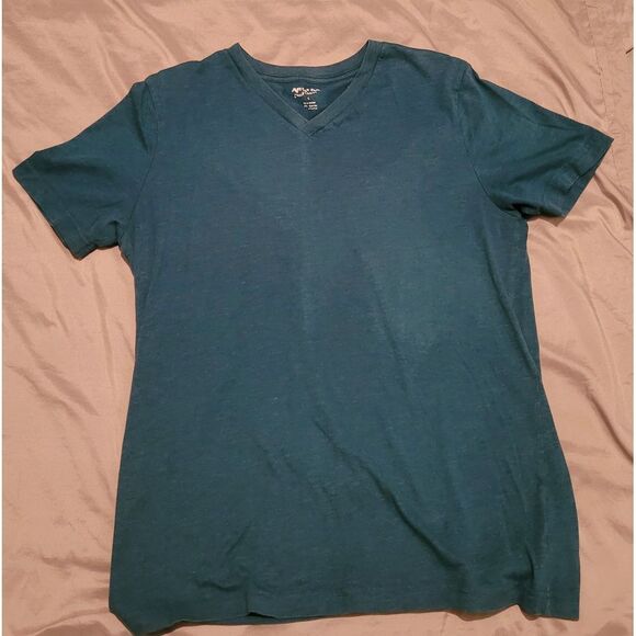 Arizona Jean Company Men's Large Teal Short Sleeve V-neck T-shirt Regular Fit‎ - Picture 4 of 5